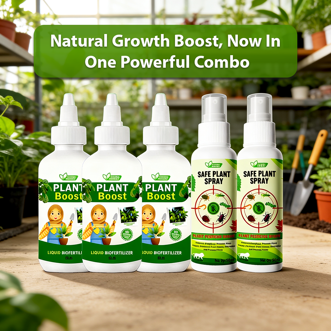 3 Organic Plant Boost & Get 2 Safe Plant Pesticide Spray for FREE ( Pack Of 5 )