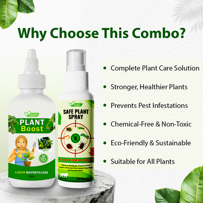 3 Organic Plant Boost & Get 2 Safe Plant Pesticide Spray for FREE ( Pack Of 5 )
